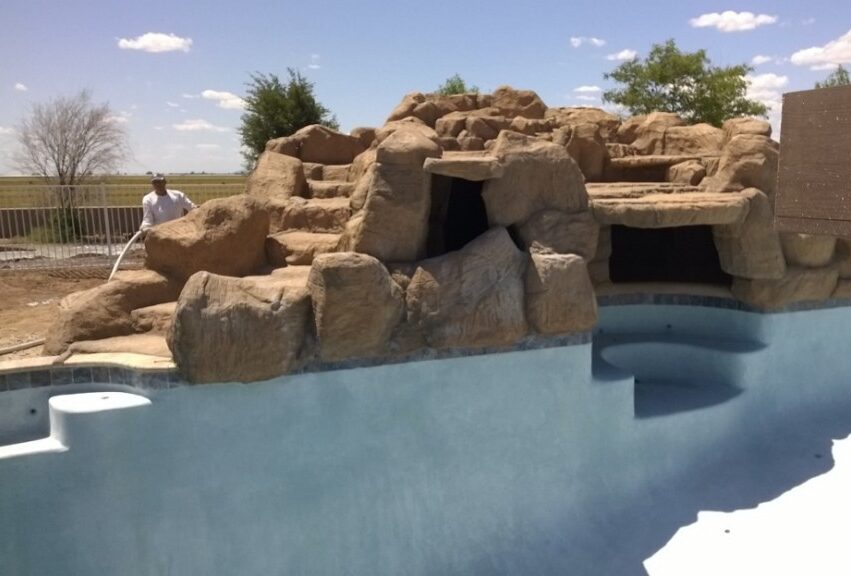 rock cave grotto pool by Summer Daze Pools 1